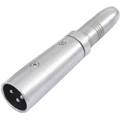 Omnitronic Omnitronic 30226500 XLR adapter [1x XLR vtič 3-polni - 1x klinken vtičnica 6.3 mm (mono)], (20428038)