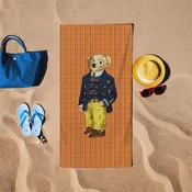 Lessentiel Maison Peškir za plažu Teddy Bear, 150x150 cm, Narandžasti