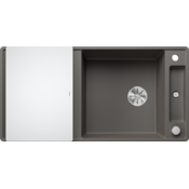 Blanco pomivalno korito AXIA III XL 6 SF InFino SILGRANIT desko steklo, z daljinskim upravljanjem. - siv-vulkan-sl