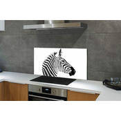 tulup.si Stenska plošča za kuhinjo Slika zebra 125x50 cm