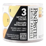 Komplet kovinskih pastelov PanPastel - zlati