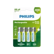 Philips punjive baterije AA,2 komada, 2600 mAh