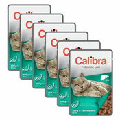 CALIBRA Cat Adult Sterilised koščki z jetri v omaki 6x100 g