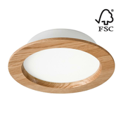 LED ugradna svetiljka WOODY SPOT LED/16,5W/230V 4000K hrast, precnik 18,5 cm