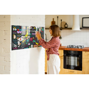 tulup.si Magnetna steklena tabla Abstraktni napisi 120x60 cm