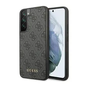 Guess Etui Guess 4G Metal Gold Logo na Samsung Galaxy S23 - szare