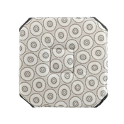 Douceur d intérieur  blazine za stole GALETTE 4 RABATS 36 x 36 x 3.5 CM POLYESTER IMPRIME SALTO X2  Siva