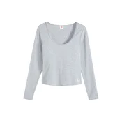 LEVIS  Majica DRY GOODS POINTELLE svetlo siva