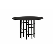 Miza Dallas 3194 (Črna) Črna, 74cm, MDF plošča, Naravni furnir, Kovina