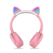 Bluetooth slušalice Cat Pot it roze