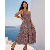 Resti Womens long floral dress