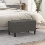 vidaXL Klop siva 70x35x41 cm umetno usnje