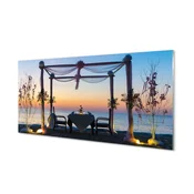 tulup.si Zidna obloga za kuhinju Morje zahod večerja 125x50 cm