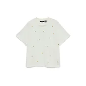 Vero Moda Majica Sola 10341979 Bela Regular Fit
