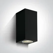 ZIDNA SVJETILJKA 2XGU-10/7W IP65 CRNA 100x77x70mm