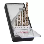 Bosch 6-delni Robust Line set burgija za metal HSS-Co 2607019924, 2; 3; 4; 5; 6; 8 mm