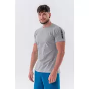 NEBBIA Moška majica Sporty Fit Essentials Light Grey