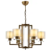 Opviq Luster Av-4285-6E, 90 cm, Braon-bež