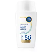 Nivea UV Face Specialist Derma Skin Clear SPF50+ lahka krema za zaščito obraza pred soncem z mat učinkom 40 ml za ženske