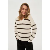 Marisse WOMENS SWEATER Z-SW-4810 OFF WHITE