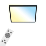 Briloner 7060-015 - LED prigušiva panel SLIM 22W/230V 42x42 cm crna Wi-Fi Tuya + daljinski upravljac