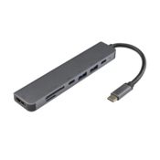 SBOX ADAPTER USB TYPE-C -> HDMI/USB3.0/SD+TF - 7u1, (08-typec-7in1)