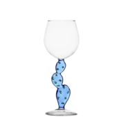 Kozarec za vino kaktus modre barve - 983058