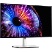 Monitor Dell 68,6 cm (27,0) U2724DE 2560x1440 120Hz IPS 5ms HDMI DisplayPort Thunderbolt4 USB-C 90W DP-Out Thunderbolt4-Out 4xUSB3.2 Pivot  3H DCI-P3-98% RJ45 UlraSharp
