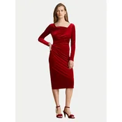 LAUREN RALPH LAUREN Cocktail obleka 200B27415002 Rdeča Regular Fit
