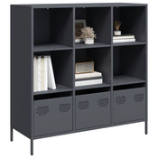 Visoka komoda antracit 101,5x39x103,5 cm od celika