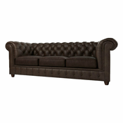 Tamno smeda baršunasta sofa 230 cm Cambridge - Ropez