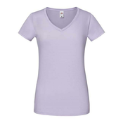 Lavender Womens T-shirt Iconic Vneck Fruit of the Loom
