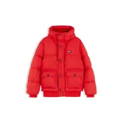 Tommy Jeans Zimska jakna rdeča