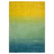 HOTELLRUM Preproga, visok flor, modra/zelena rumena, 160x230 cm