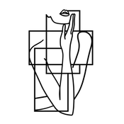 Wallxpert Zidna dekoracija Think L, 70x42cm, Crna