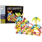 Lean Toys Svjetleci tobogan s magnetskim blokovima