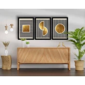 Wallity 3P3853NISCT 016 Dekorativna slika, 3 komada, 38x53cm