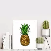 Wallity Dekorativna uramljena slika, 23.5x28.5cm, Šarena