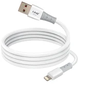 LINQ LinQ, USB na Lightning kabel 3A za hitro polnjenje za iPhone in iPad 1,2 m, Bela, (5000220216)