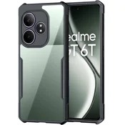 Overboard Ovitek za Realme GT 6 / 6T, hibridni z zaščito pred padci, črn