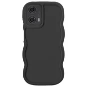 AVIZAR Ohišje za Motorolo Moto G24, G04 in G04s Silikonsko Odporen na udarce, Črna, (5000014764)