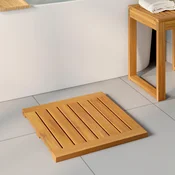 Prostirka za kupanje Smeda 50 x 50 cm Cvrsto drvo akacije