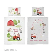 shumee Otroška posteljnina 100x135 Traktor Farm bombaž