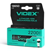 shumee Videx 18650-P 2200mAh Li-ionska baterija z zaščitno barvno škatlo/1 kos