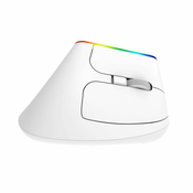 Delux Ergonomska vertikalna brezžična miška RGB – akumulatorska 1600DPI