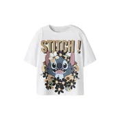 NAME IT Majica NKFJYNA STITCH golobje modra / zlata / majnica / bela