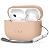 TECH-PROTECT SILICONE APPLE AIRPODS PRO 1 / 2 CAFFE LATTE (5906302313648)