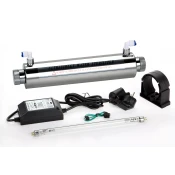 UV dezinfekcijski sistem 16W - 1/4- 3/8 - do 500 l/h - Do 9000 ur delovanja, oziroma eno leto - Nerjaveče jeklo AISI 304 - Premer 9cm, Dolžina 30 cm - 220V - PHILIPS/OSRAM 16W
