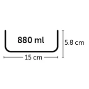 Posoda za živali Avaro RF z vijakom 15cm 980ml Flamingo