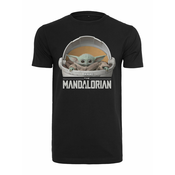 Mister Tee Majica Baby Yoda Mandalorian, črna